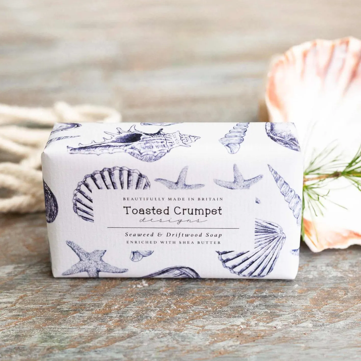 Toasted Crumpet Seaweed & Driftwood Soap