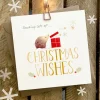 Ginger Betty Sending Lots of Christmas Wishes Hedgehog Card