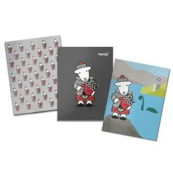The Herdy Company Set of 3 Herdy McHerdy A6 Notebooks