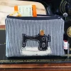 Poppy Treffry Sewing Embroidered Flat Coin Purse