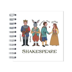 Alison Gardiner Shakespeare Wire Bound Mini Notebook