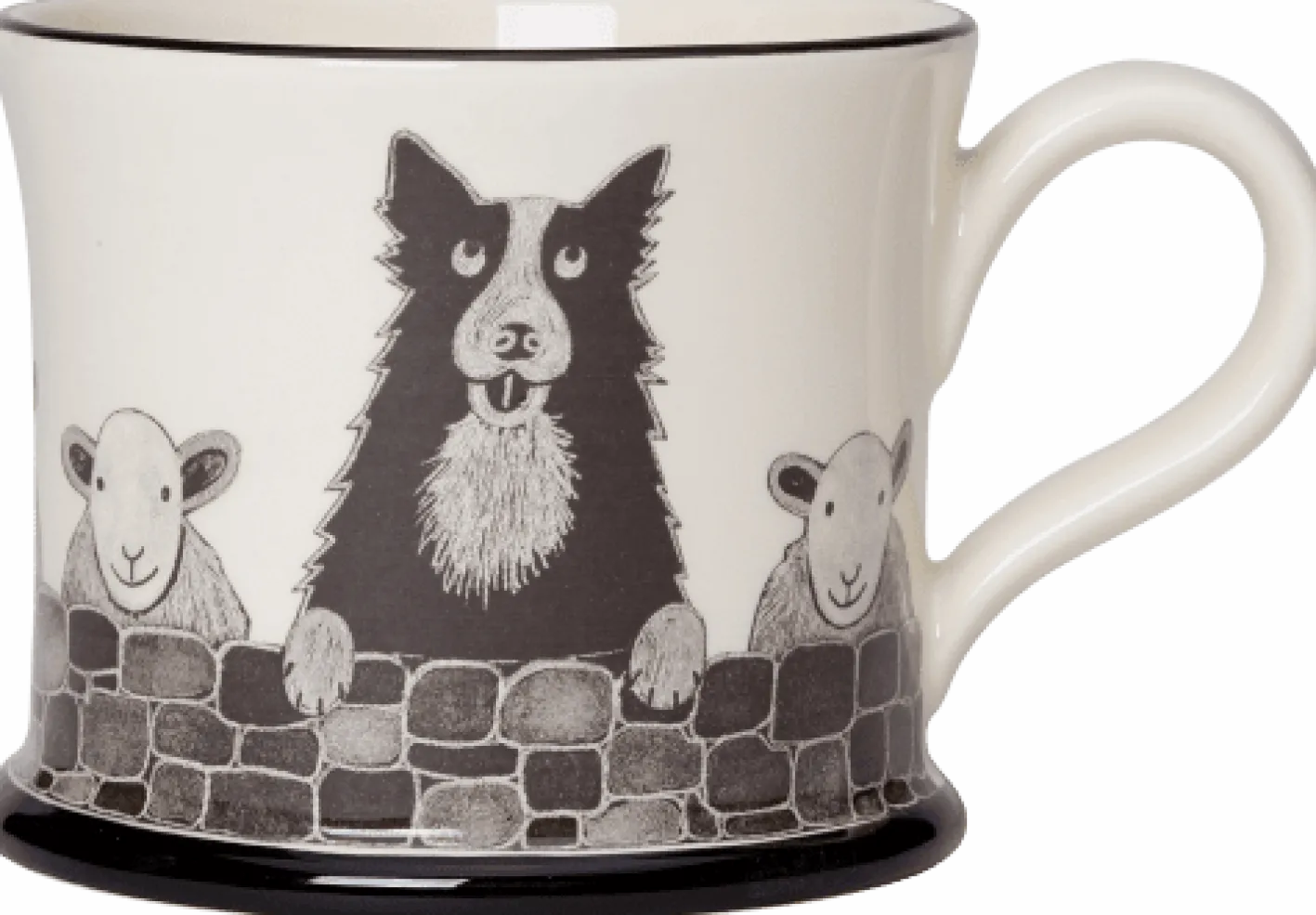 Moorland Pottery Sheep Dog Mug by