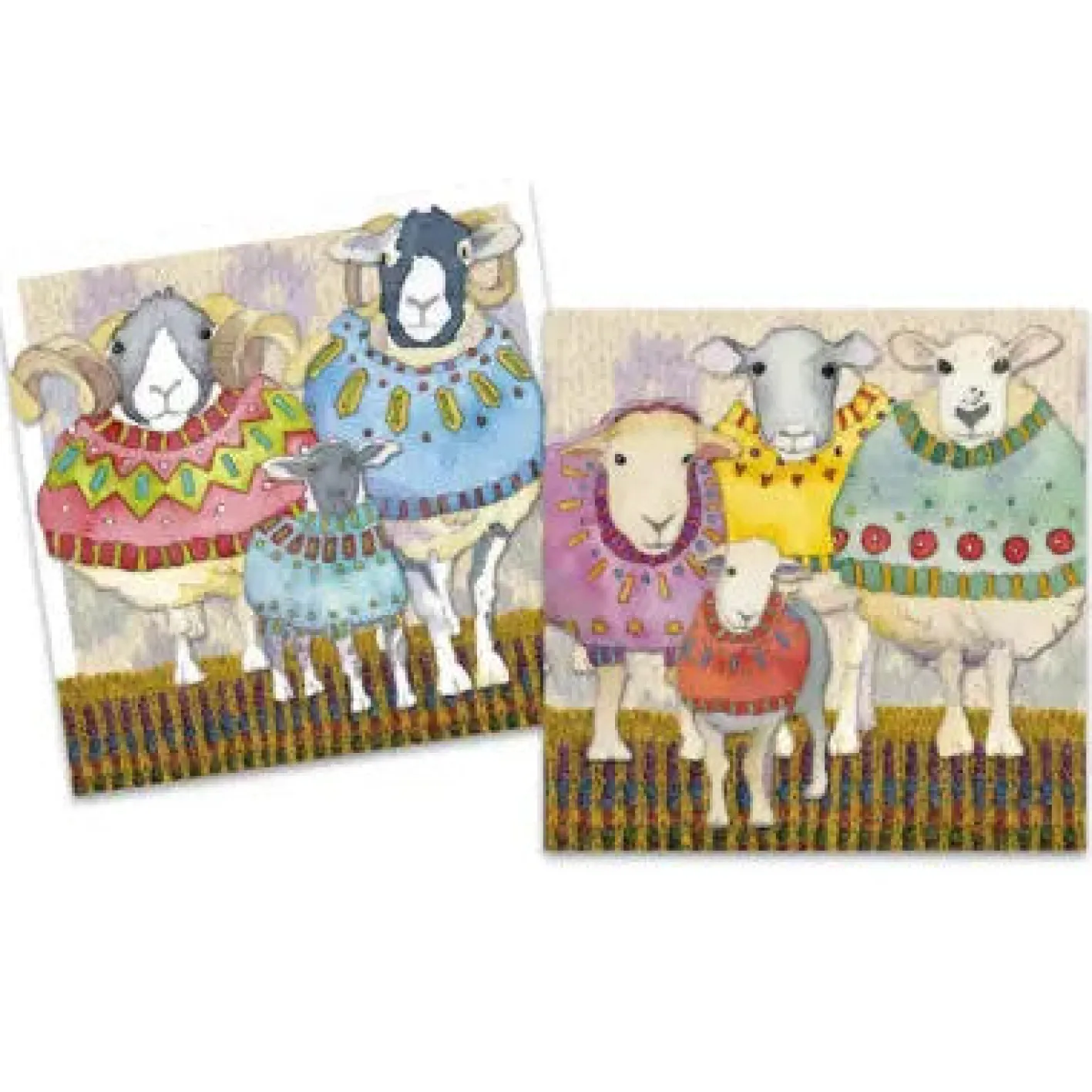 Emma Ball Sheep in Sweaters pack of 10 Mini Notecards