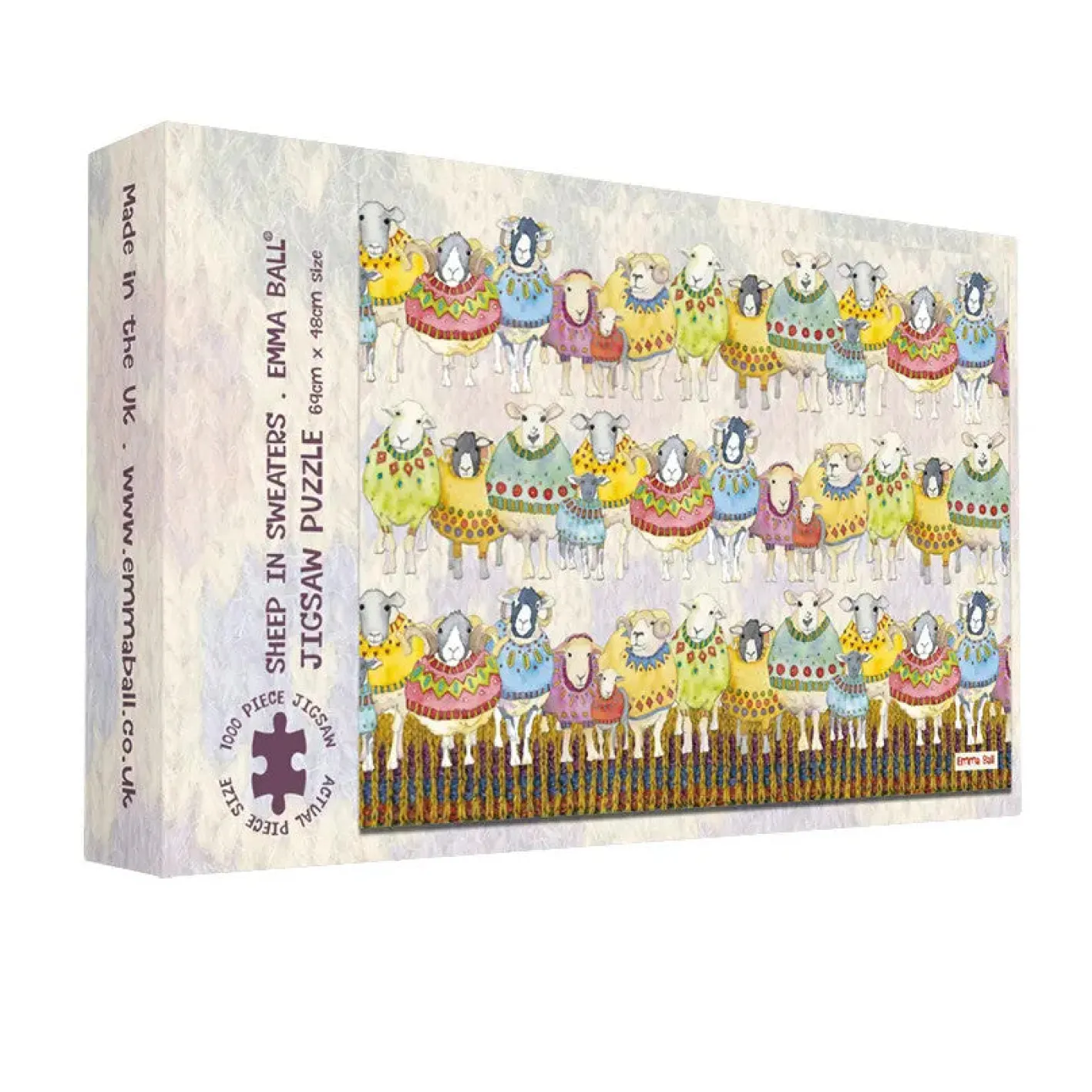 Emma Ball Sheep in Sweaters 1000 Piece Jigsaw Puzzle by