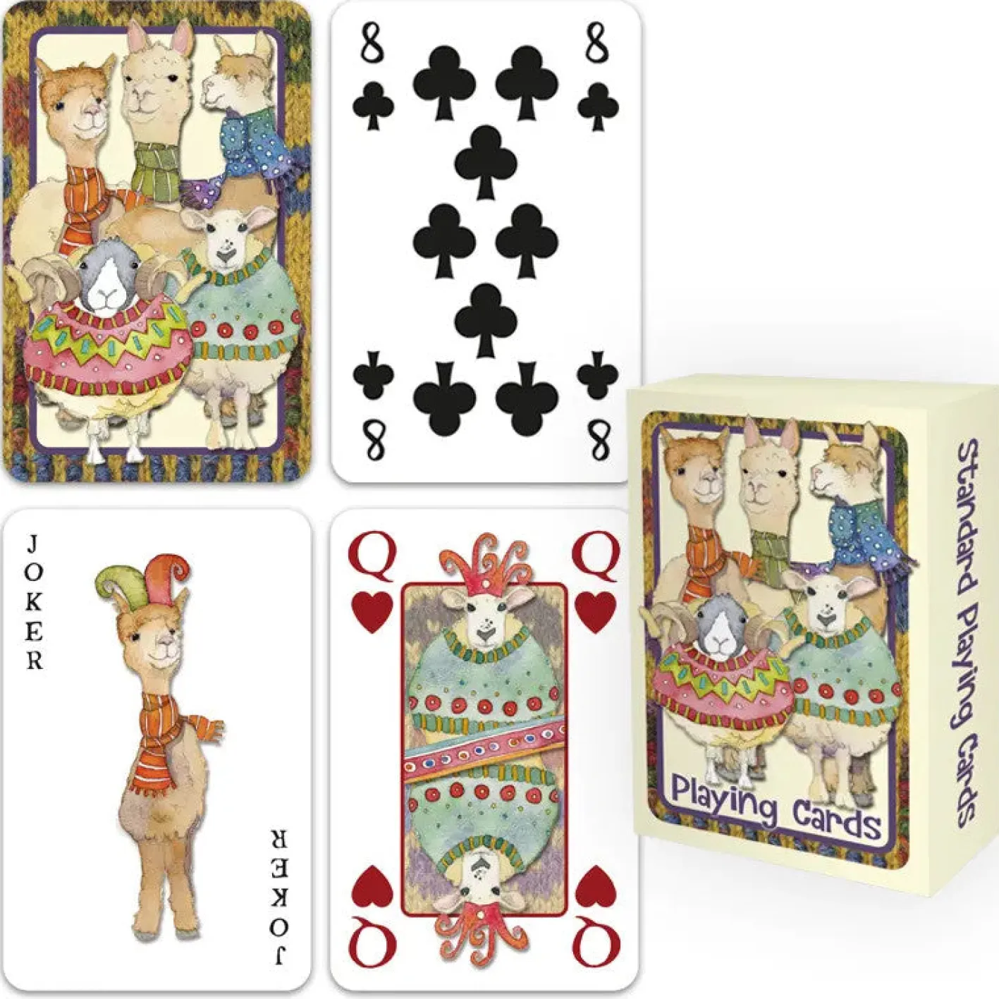 Emma Ball Sheep in Sweaters Playing Cards