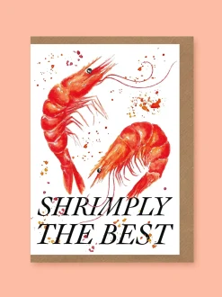 Studio Frewb. Shrimply The Best Greetings Card
