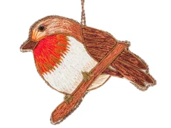 St. Nicolas Silk Thread Robin Decoration