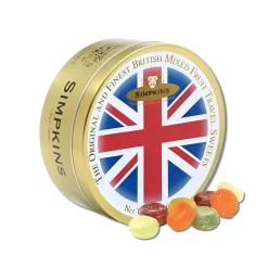 Tea & Biscuits Simpkin's Union Jack Mixed Fruit Travel Sweets