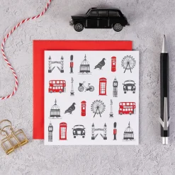 Victoria Eggs Simply London Pack of 8 Notecards