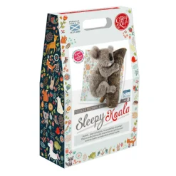 The Crafty Kit Co. Sleepy Koala Needle Felting Craft Kit