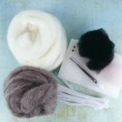The Crafty Kit Co. Sleepy Koala Needle Felting Craft Kit