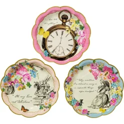 Talking Tables Small Alice in Wonderland Plates - 12 pack