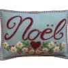 Jan Constantine Small Alpine Noel Pillow - Duck Egg Blue