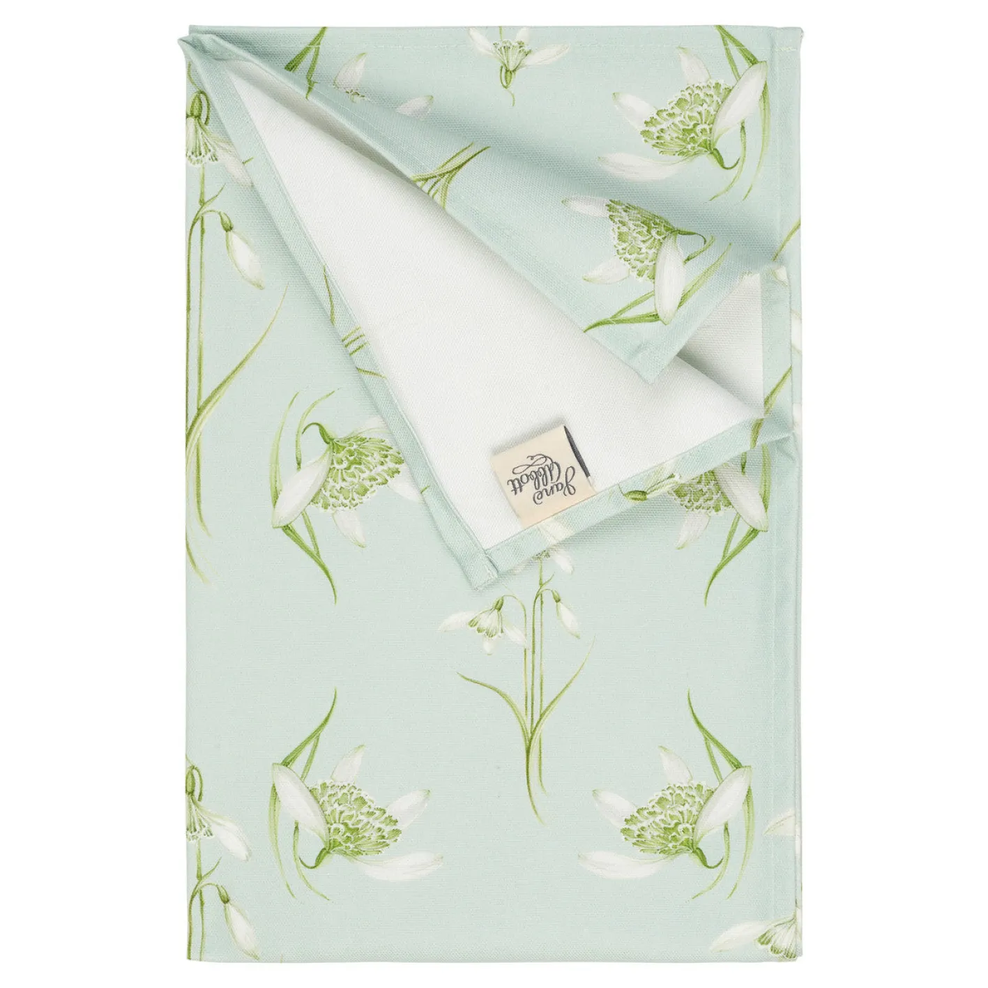 Jane Abbott Designs Snowdrop CottonTea Towel