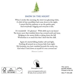 Moongazer Cards Snow in the Night Greeting Card