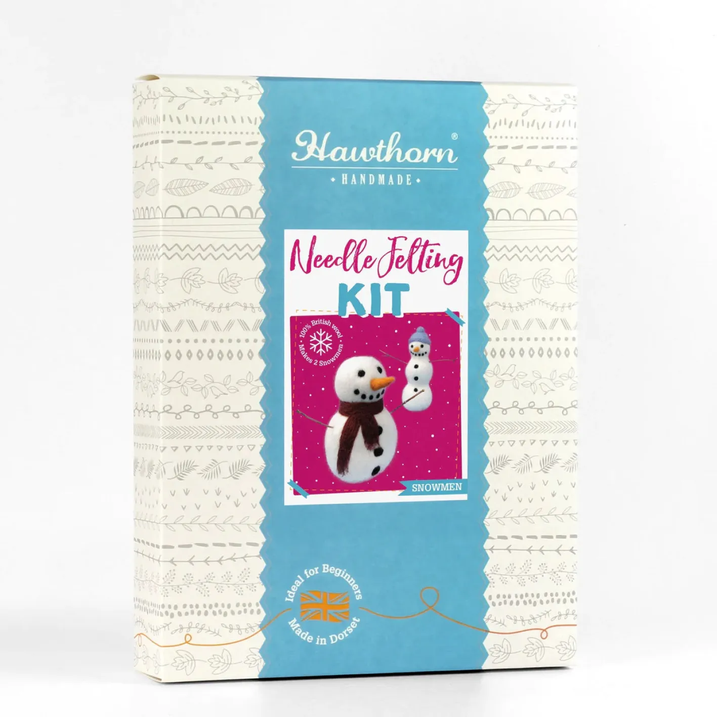 Hawthorn Handmade Snowmen Needle Felting Kit