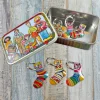 Emma Ball Socks Set of 6 Stitch Markers in a Pocket Tin