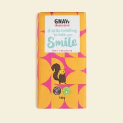 Gnaw Chocolate Something To Make You Smile Milk Chocolate Bar