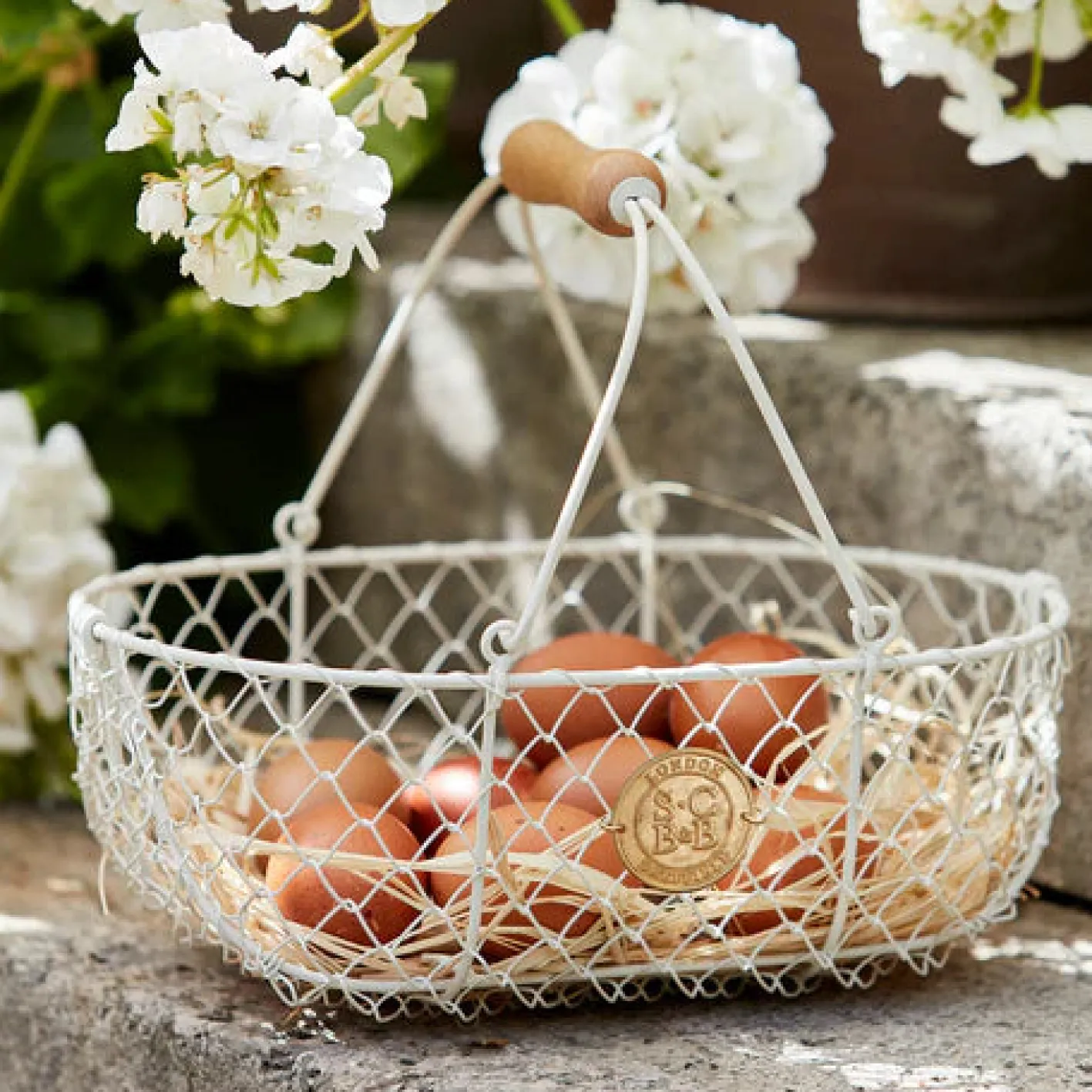 Burgon & Ball Sophie Conran Harvesting Basket - Buttermilk