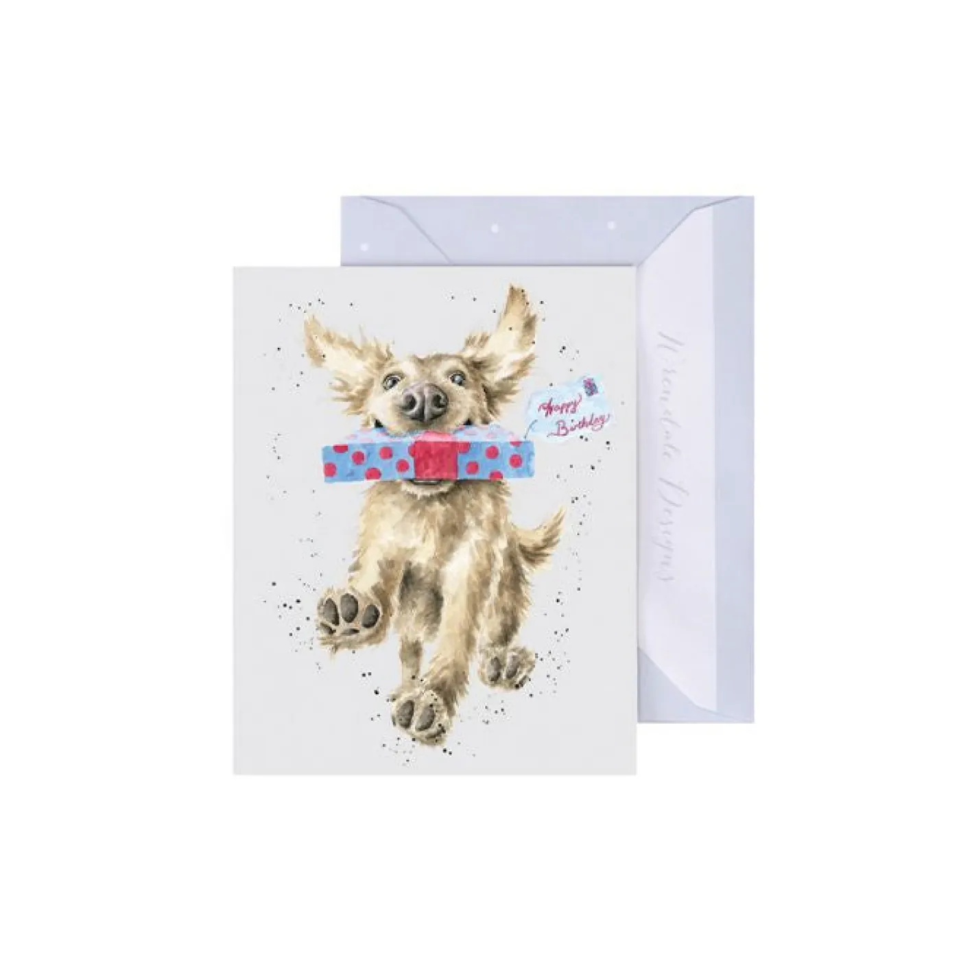 Wrendale Designs 'Special Delivery' Golden Retriever Gift Enclosure Card