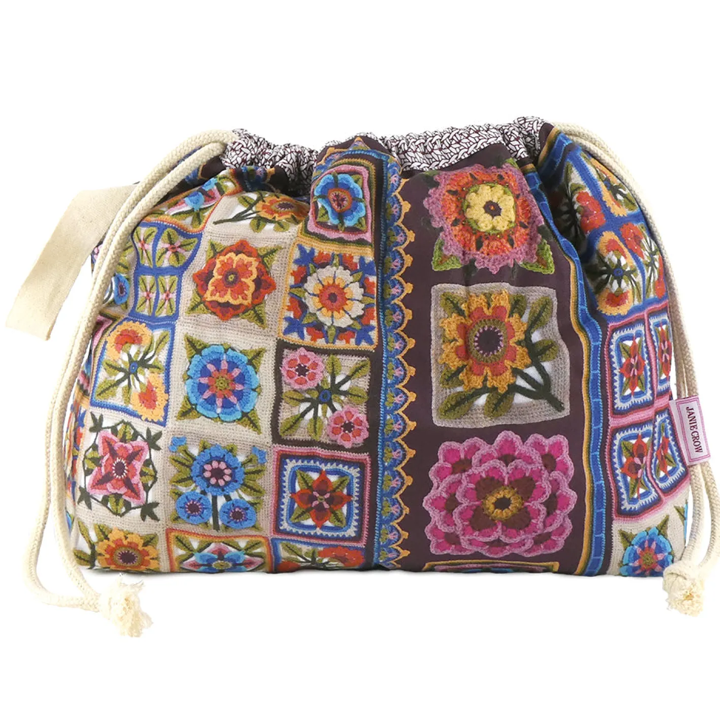 Emma Ball Spirit of Flora Drawstring Cotton Bag