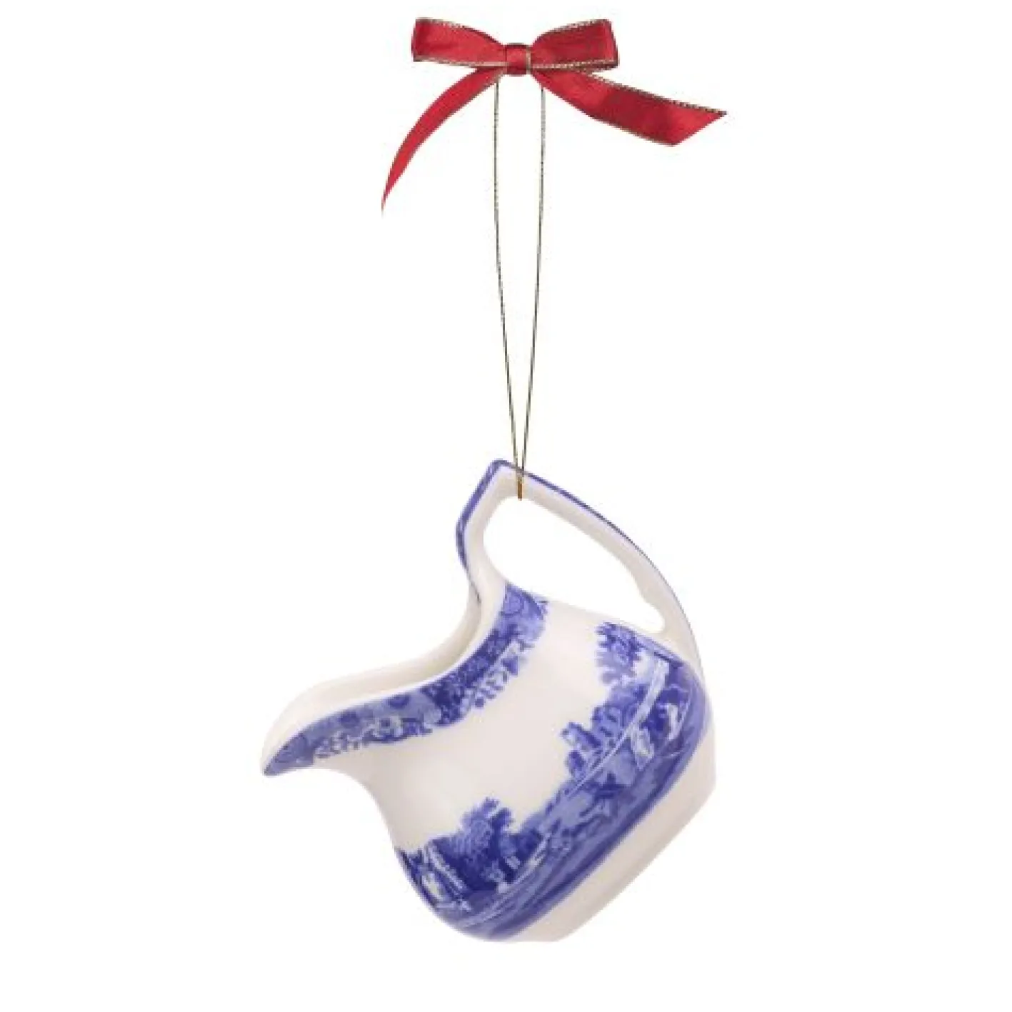 Spode Blue Italian 3 Piece Tea Set Ornaments