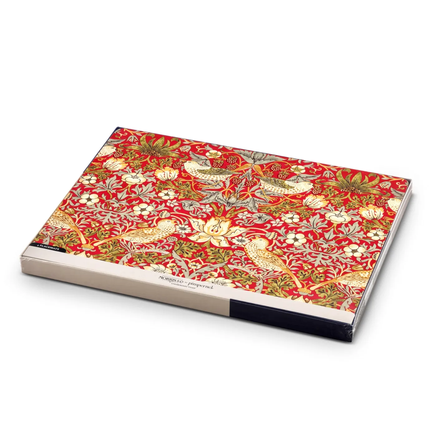 Spode Morris and Co Strawberry Thief Red Placemats - Set of 4