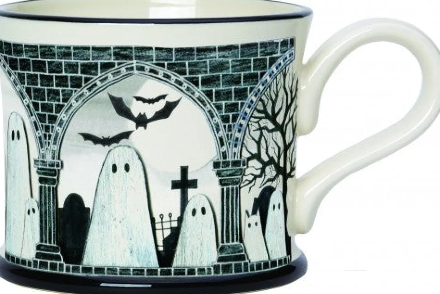 Moorland Pottery Spooky Ghosts Mug by