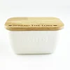 Selbrae Spread the Love Ceramic White Butter Dish