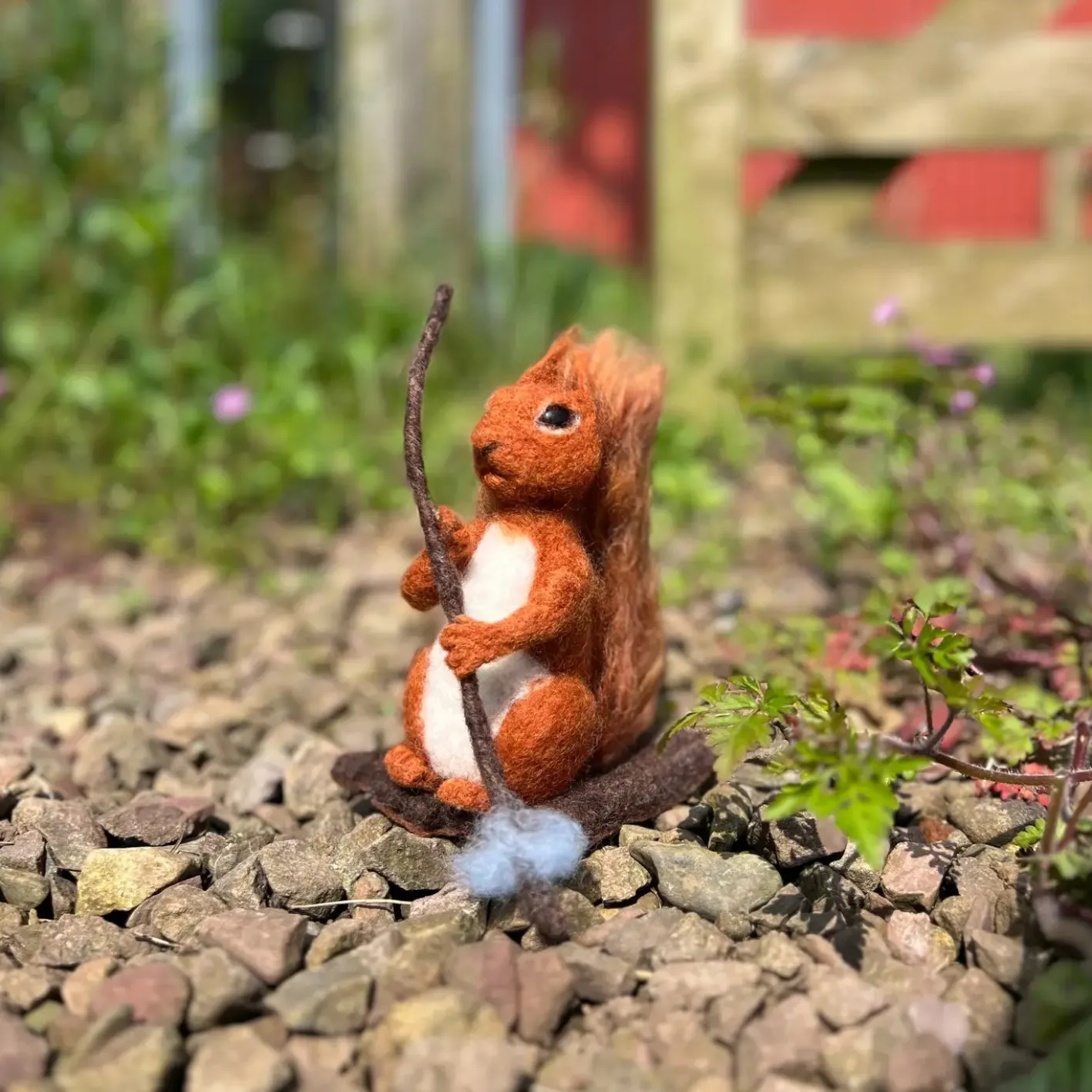 The Crafty Kit Co. Squirrel Nutkin Needle Felting Craft Kit