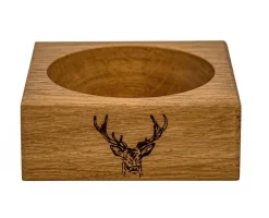 Selbrae Stag Prince Oak Wine Bottle Coaster