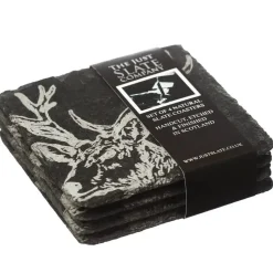 Selbrae Stag - Set of 4 Slate Coasters