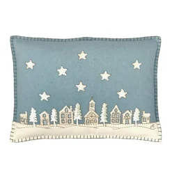 Jan Constantine Starry Night Pillow - Duck Egg Blue