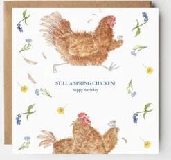 West Country Designs 'Still A Spring Chicken' Birthday Card