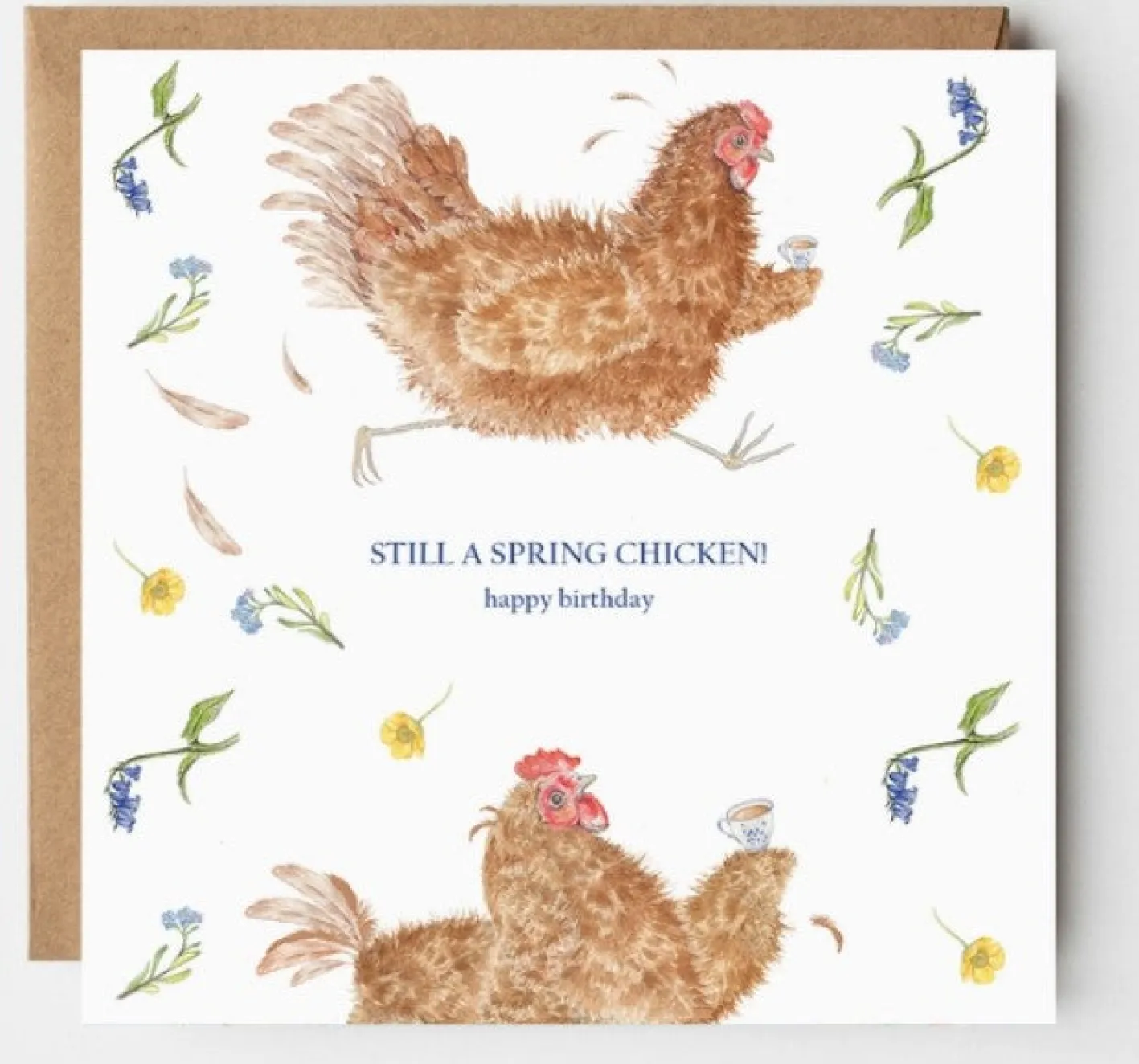 West Country Designs 'Still A Spring Chicken' Birthday Card