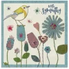 Emma Ball Stitched Birdies With Sympathy Greetings Card