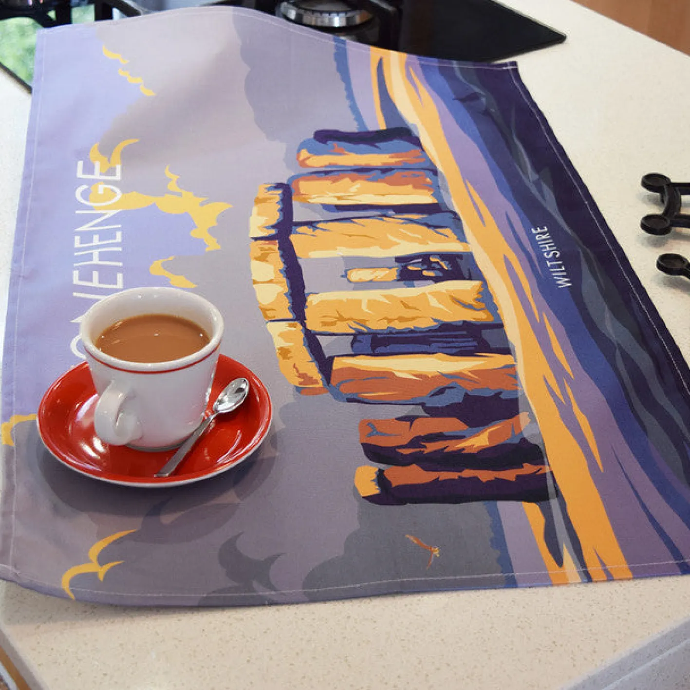 Town Towels Stonehenge Tea Towel