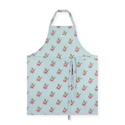 Sophie Allport Strawberries Blue Adult Apron