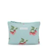 Sophie Allport Strawberries Blue Makeup Bag