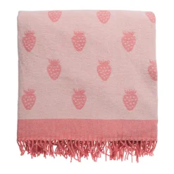 Sophie Allport Strawberries Knitted Picnic Blanket