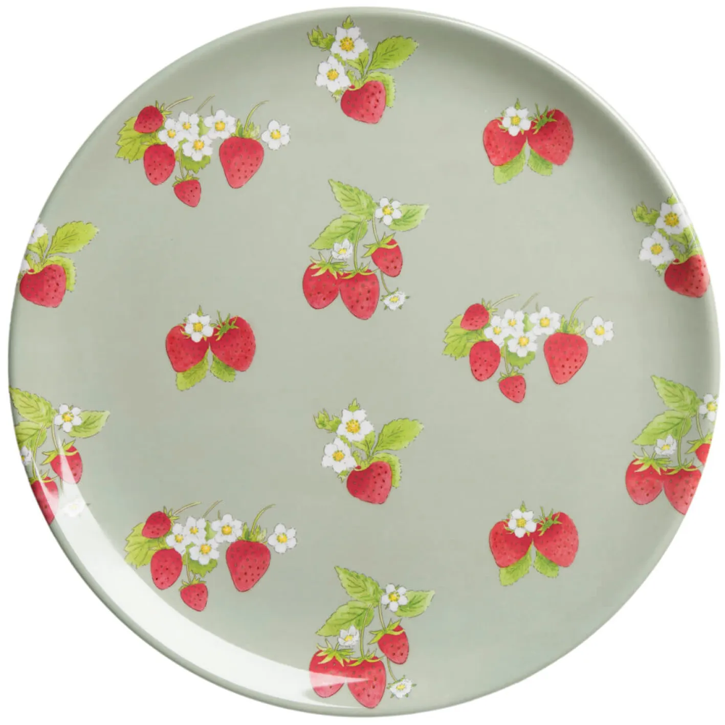 Sophie Allport Strawberries Melamine Dinner Plate