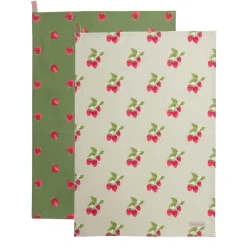 Sophie Allport Strawberries Set of 2 Tea Towels by
