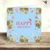 West Country Designs Strawberry Bee Birthday Card