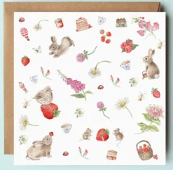 West Country Designs Strawberry Fields Art Card