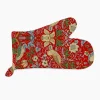 William Morris Strawberry Thief Red Gauntlet