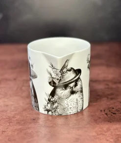 Repeat Repeat Sunday Best Owls Bone China Jug- White