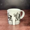 Repeat Repeat Sunday Best Owls Bone China Mug - White