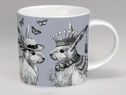 Repeat Repeat Sunday Best Rabbit Bone China Mug - Grey