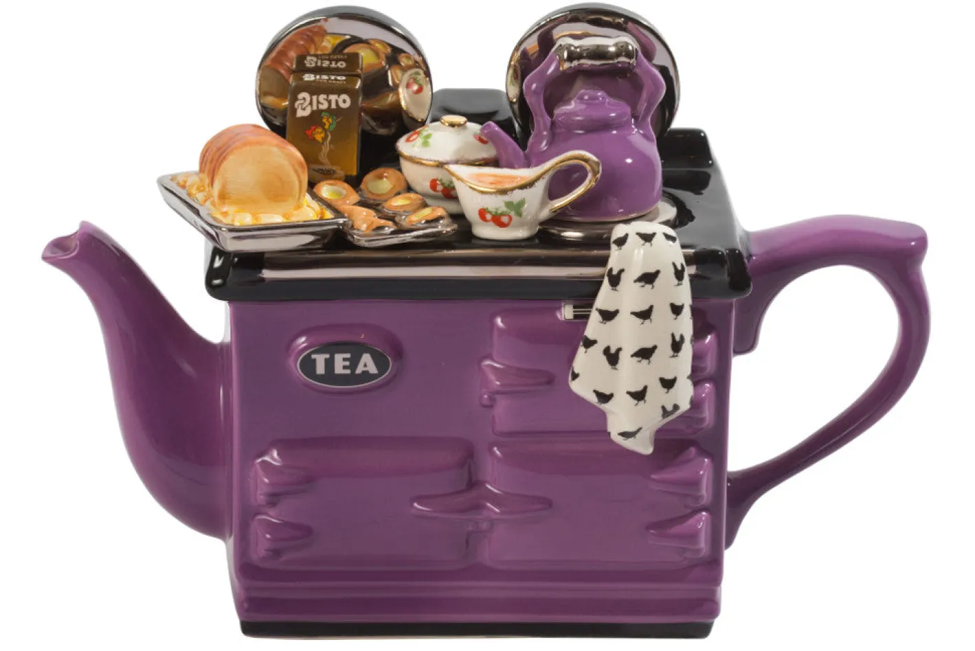 Ceramic Inspirations Sunday Roast Large Aga Teapot - Purple