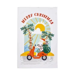 Ulster Weavers Sunny Santa Recycled Cotton Tea Towel